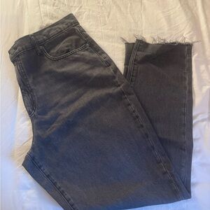 Frayed Hem Boyfriend Jeans